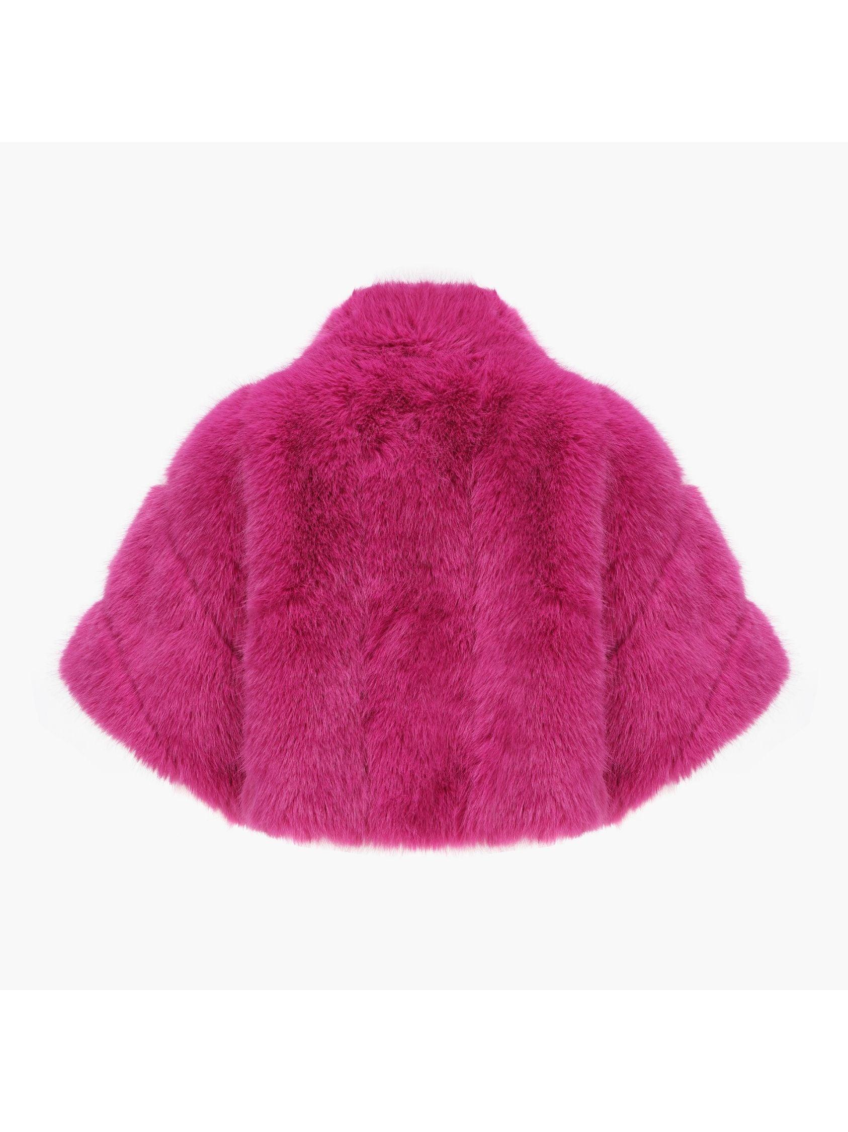 Sophia Fur Coat (Pink) (Final Sale) Product Image