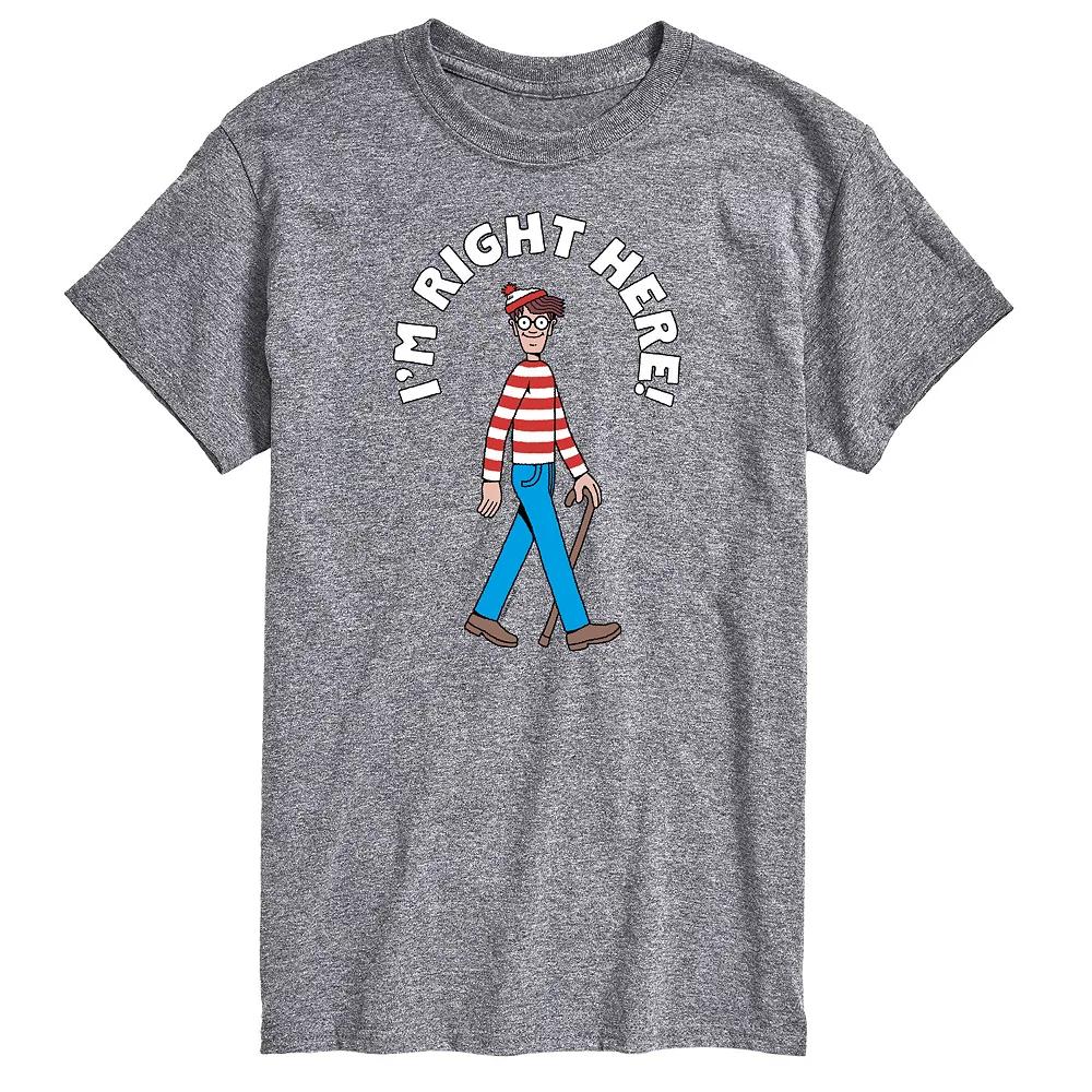 Men's Where's Waldo I'm Right Here Graphic Tee,  Product Image