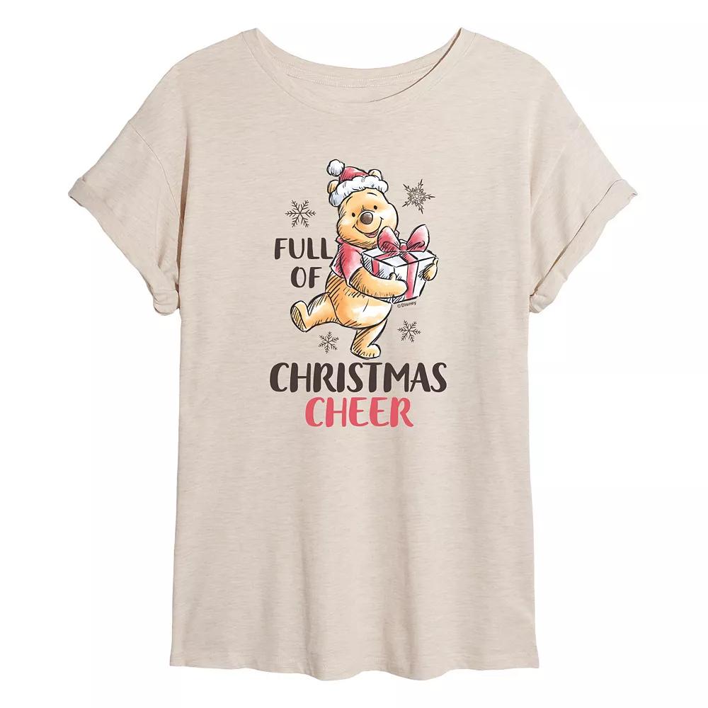 Disney's Winnie The Pooh Women's Full Of Christmas Cheer Tee,  Product Image