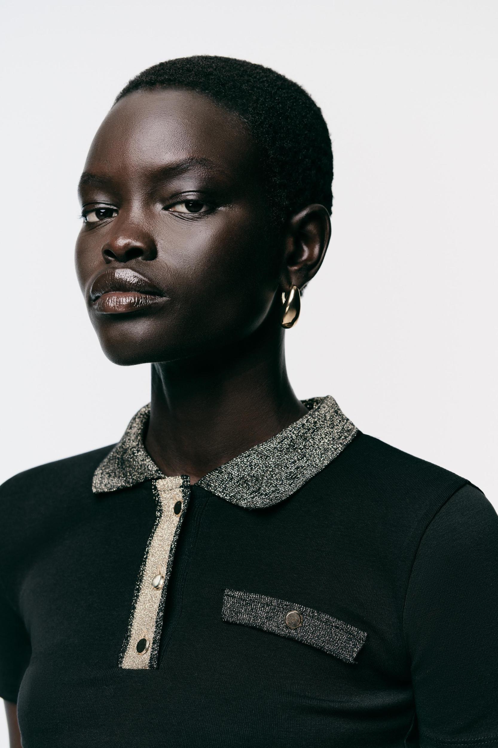 METALLIC THREAD T-SHIRT Product Image