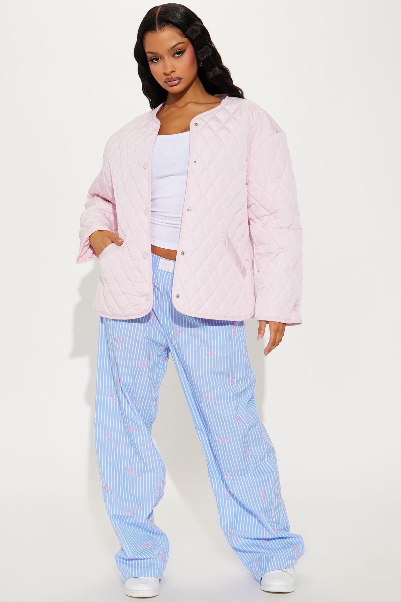 Mountain Highs Quilted Lightweight Jacket - Blush Female Product Image