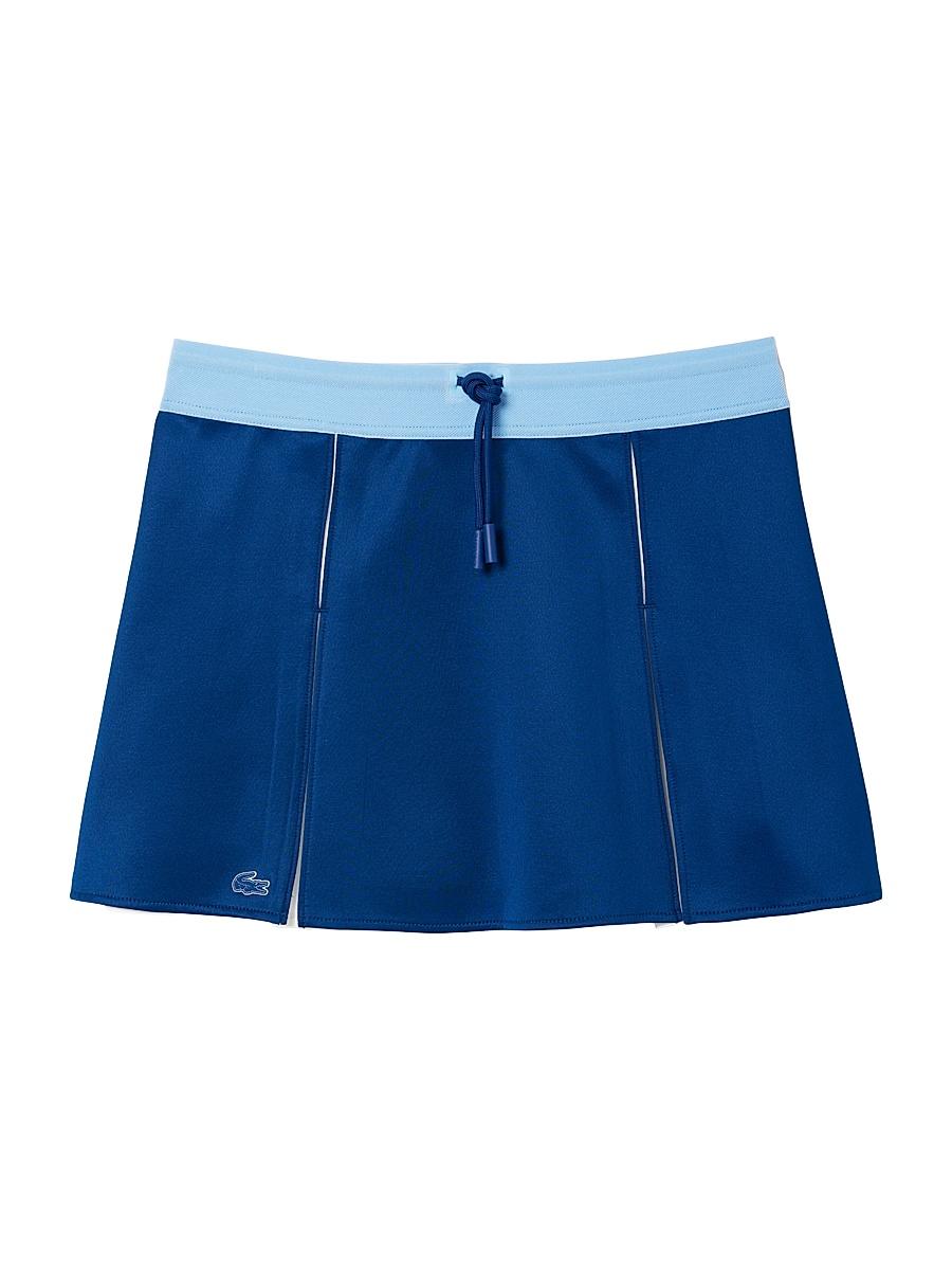 Womens Pleated Logo Drawstring Skirt Product Image