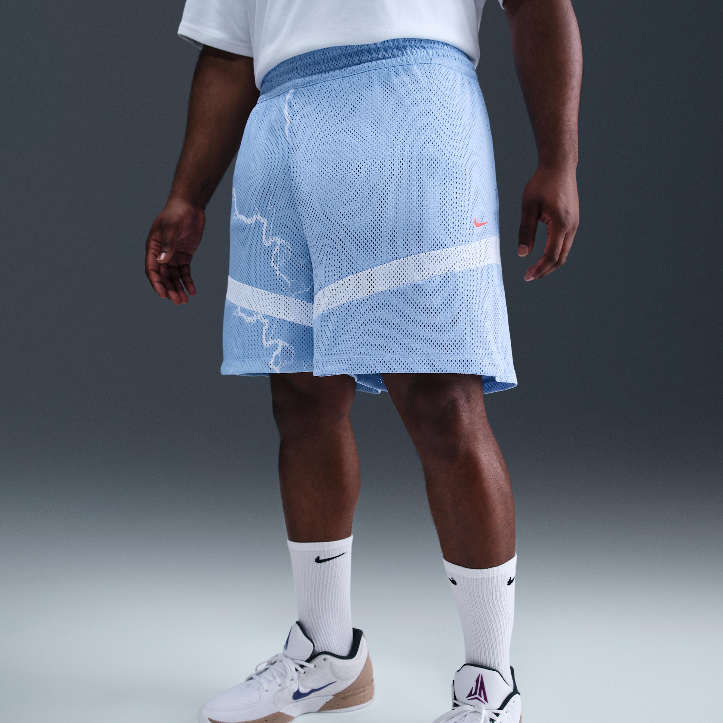 Nike Mens Nike Ja Dri-FIT Icon 6 Shorts - Mens Cobalt Bliss/White/Bright Crimson Product Image