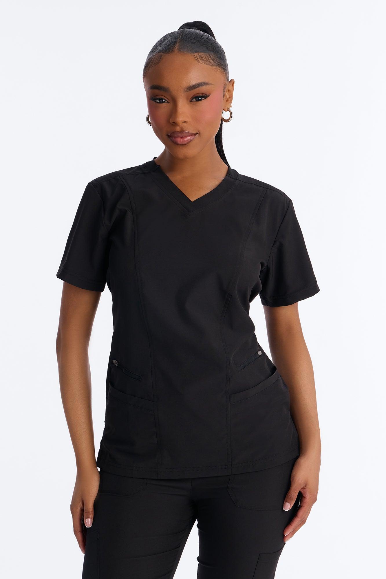 Your Provider Scrub Jogger Set - Black Female Product Image