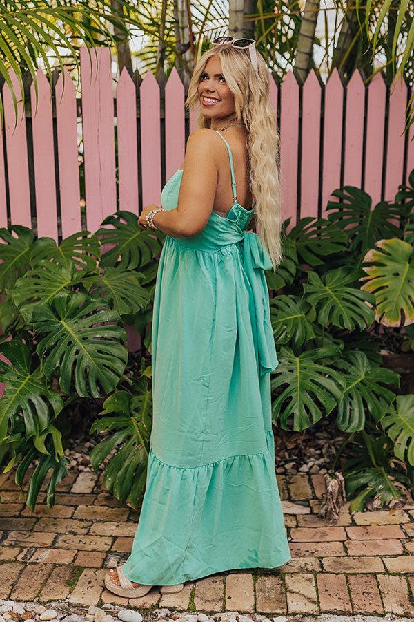 Oh So Chic Maxi Dress in Sea Glass Curves Product Image