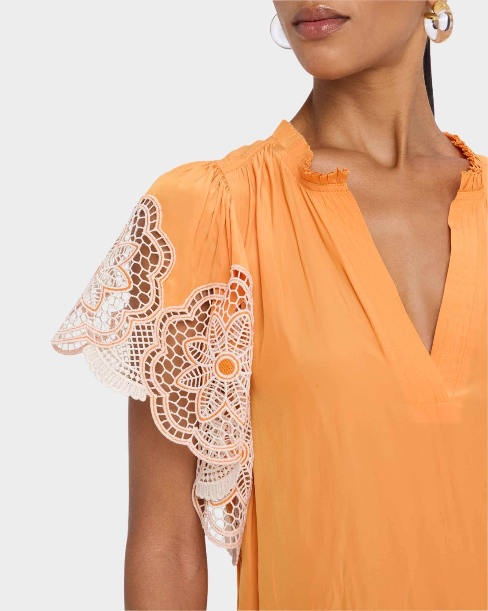 Esti Embroidered-Sleeve Top Product Image