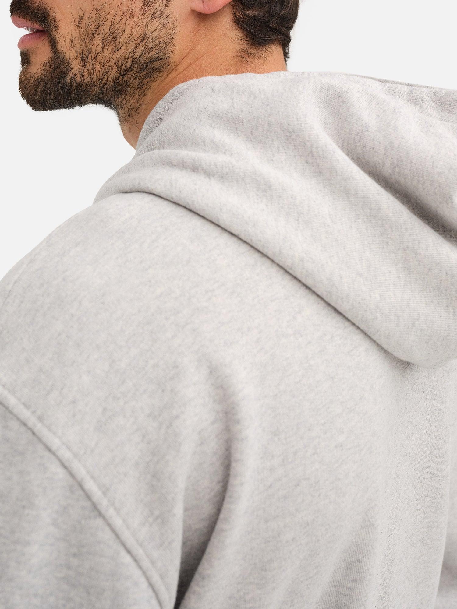 Men's Organic Fleece Hoodie Male Product Image