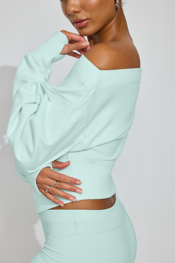 SoftTerry™ Rib Off Shoulder Sweater Product Image