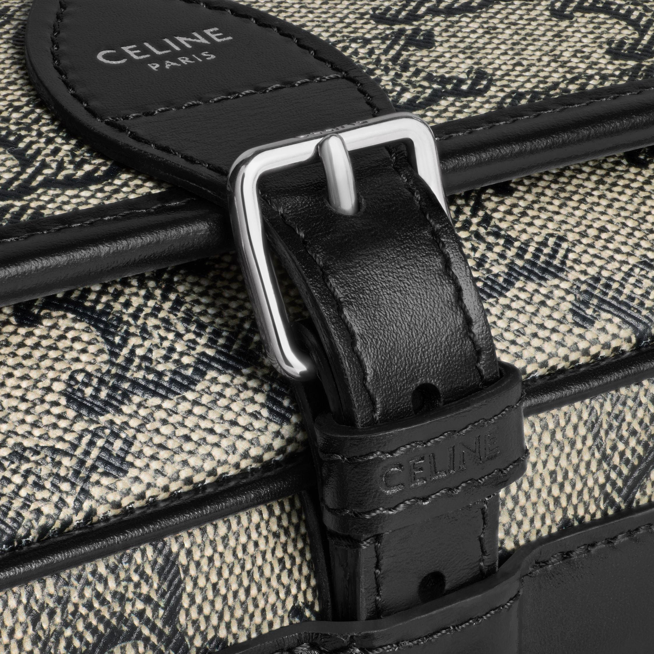 SMALL FOLCO MESSENGER in TRIOMPHE CANVAS AND CALFSKIN Product Image