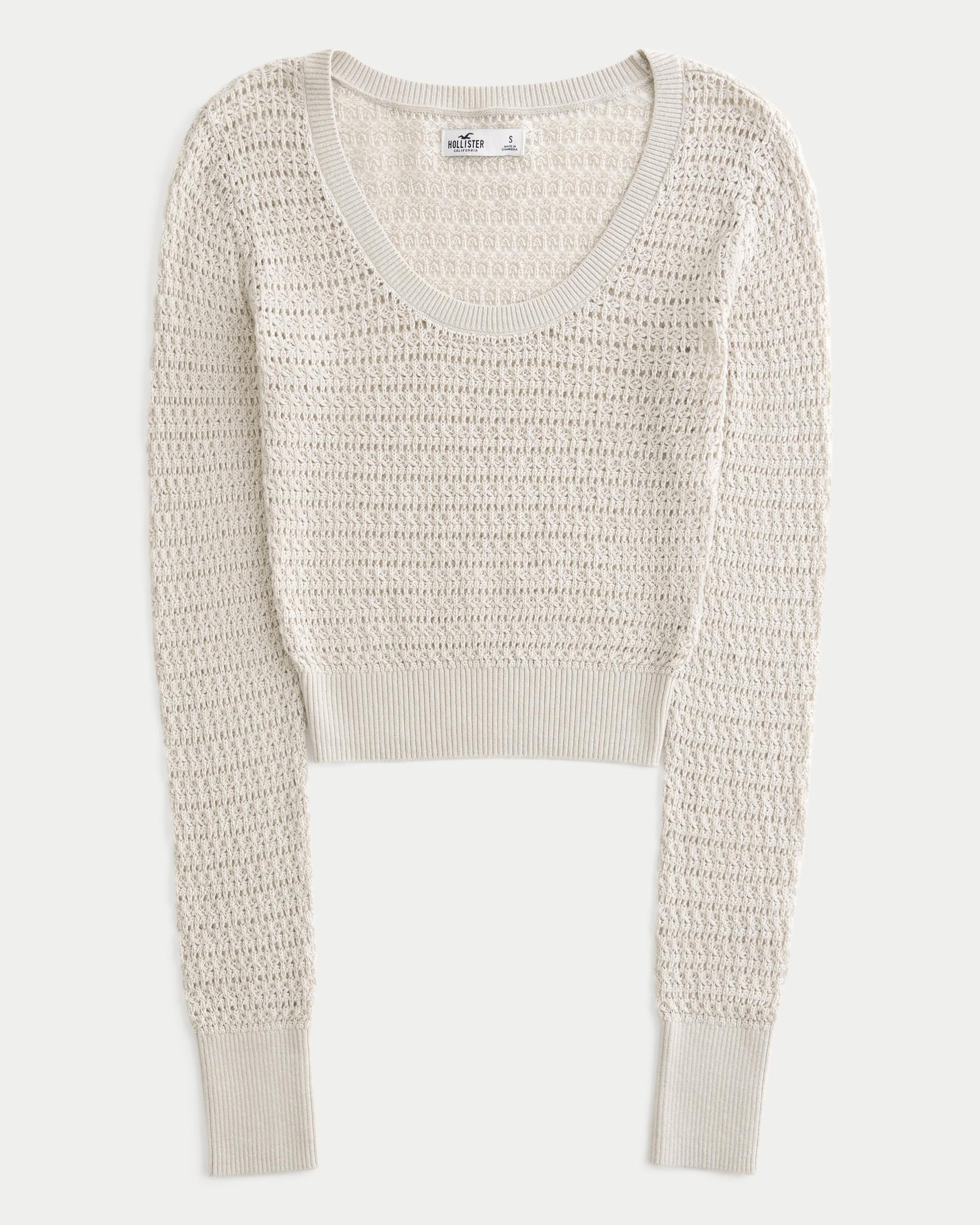 Stitchy Scoop Sweater Product Image