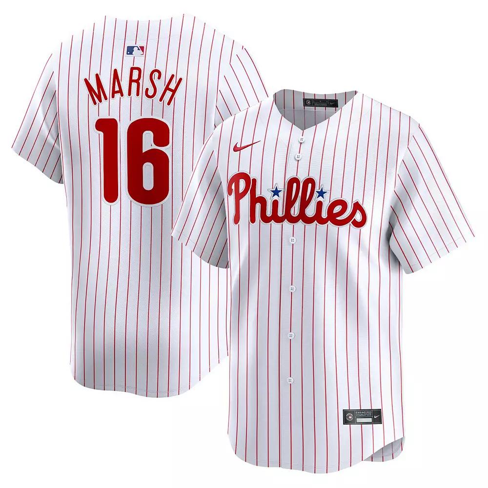 Men's Nike Brandon Marsh White Philadelphia Phillies Home Limited Player Jersey,  Product Image