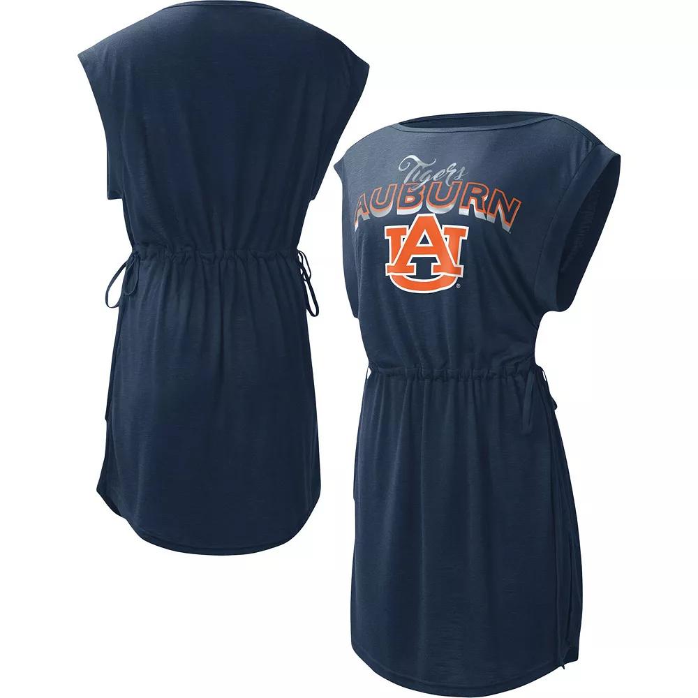 Women's G-III 4Her by Carl Banks Navy Auburn Tigers GOAT Swimsuit Cover-Up Dress,  Product Image