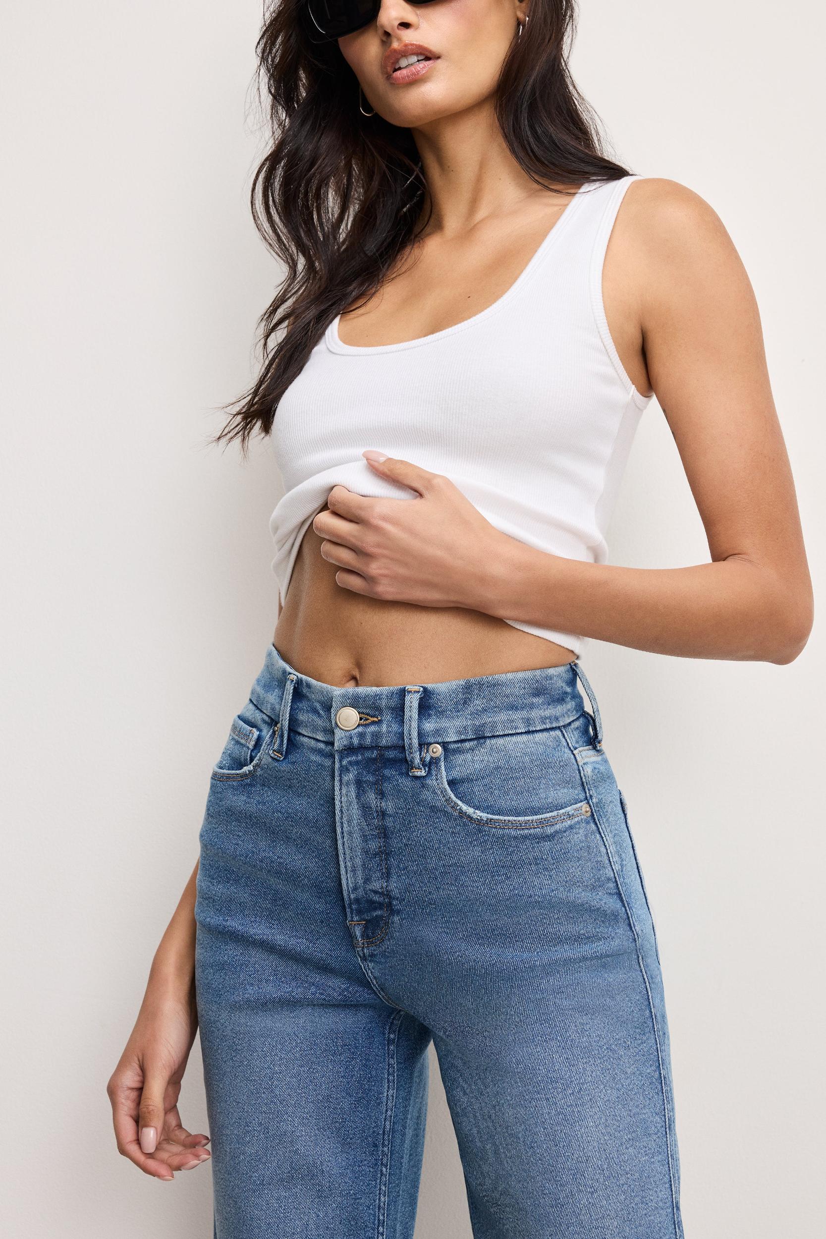 GOOD SKATE WIDE CROPPED JEANS | BLUE541 Product Image