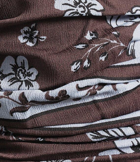 GB Sweetheart Neck Floral Printed Coordinating Blouse Product Image