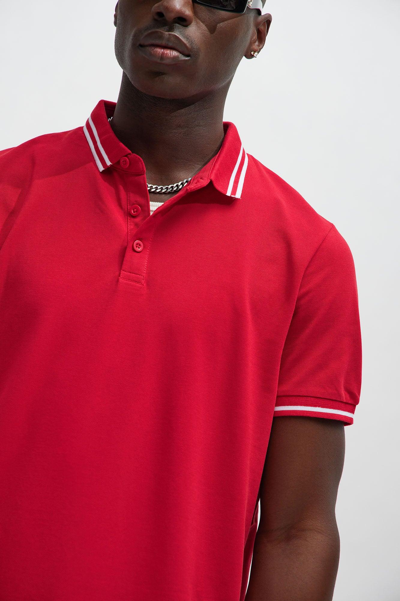 Wilson Short Sleeve Polo - Red Product Image