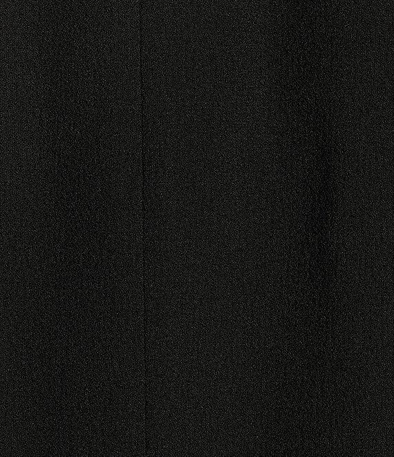 Nipon Boutique Textured Crepe Notch Lapel Patch Pocket Button Front Jacket Skirt Set Product Image