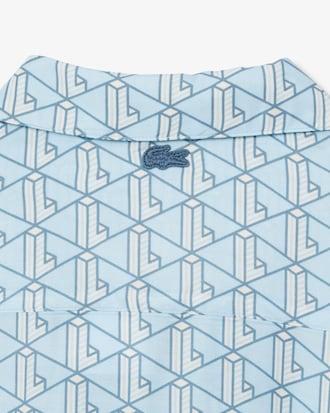 Oversized Monogram Print Shirt Product Image