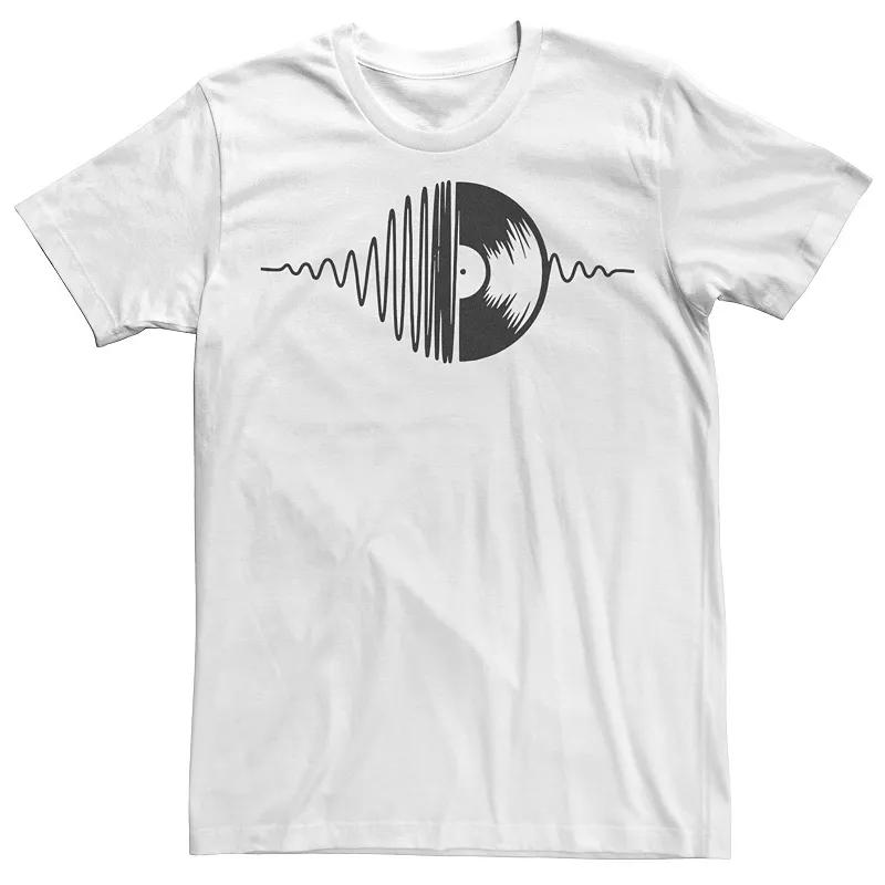Men's Music Vinyl Record Soundwave Graphic Tee,  Product Image