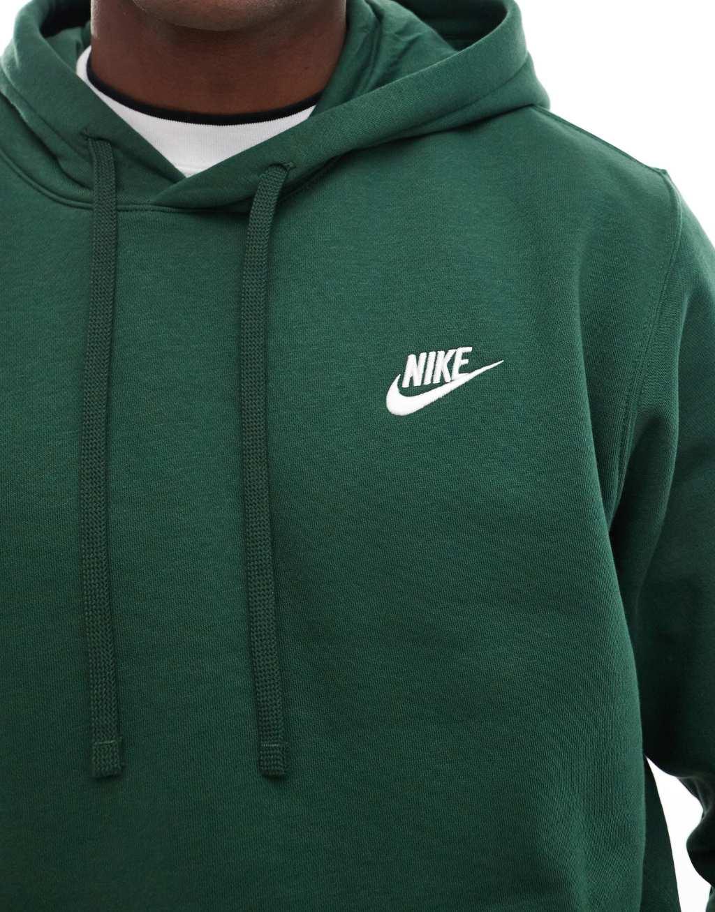 Nike Club hoodie in green Product Image
