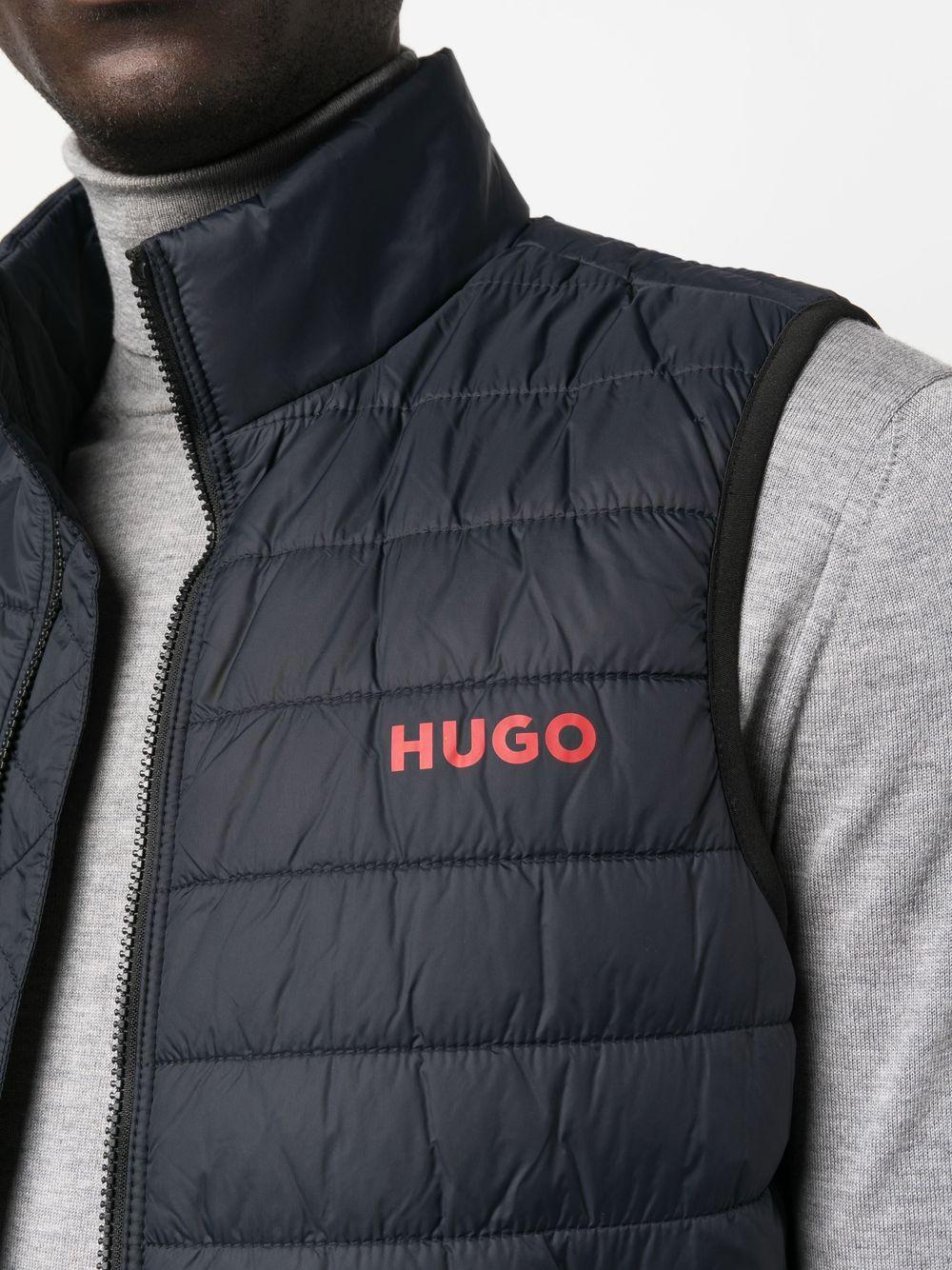 logo-printed padded gilet Product Image