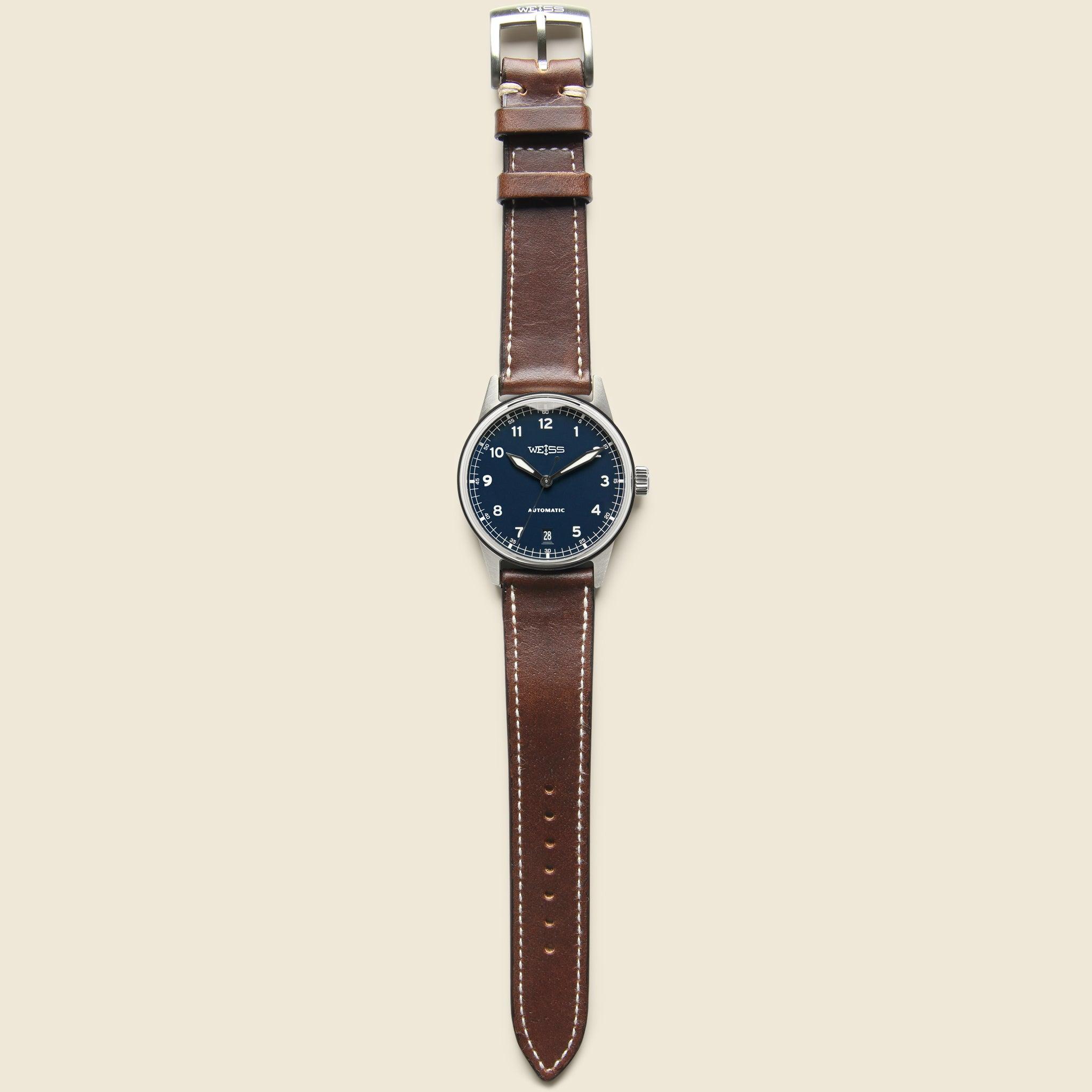 Automatic Standard Issue Field Watch 38mm - Navy/Brown Product Image