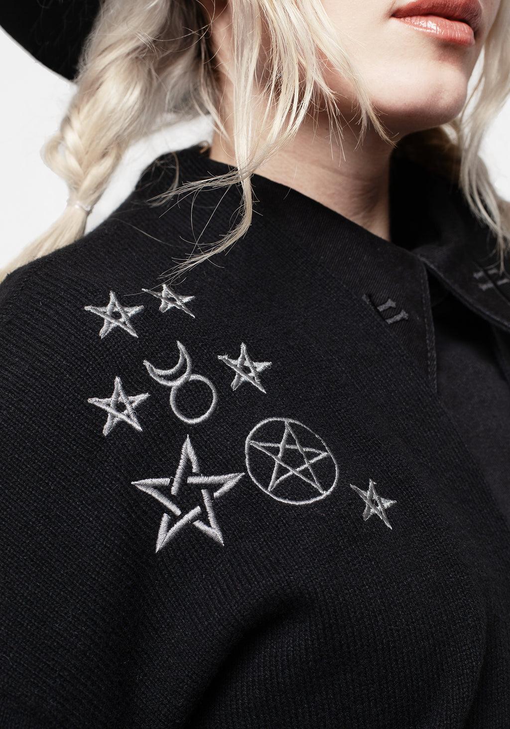 Hex Embroidered Cardigan Product Image