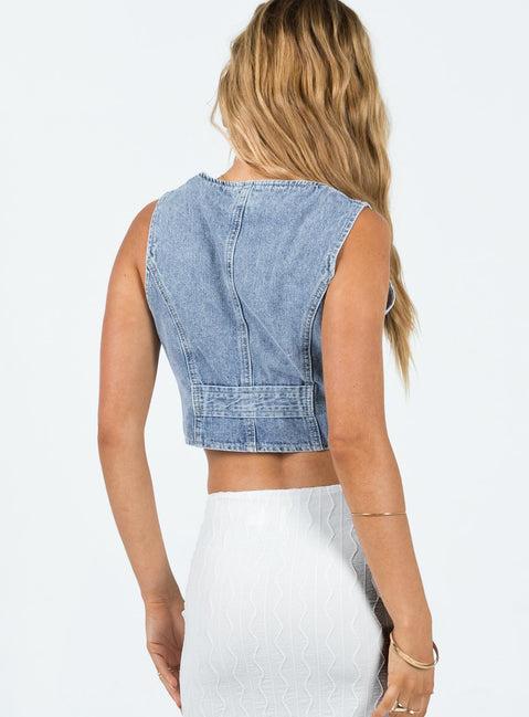 Burrows Denim Vest Product Image