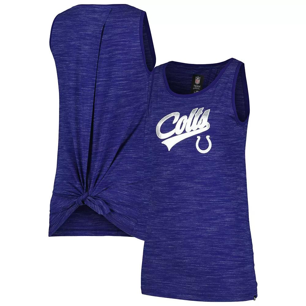 Women's New Era  Royal Indianapolis Colts  Space Dye Active Tank Top, Size: 2XL, Blue Product Image