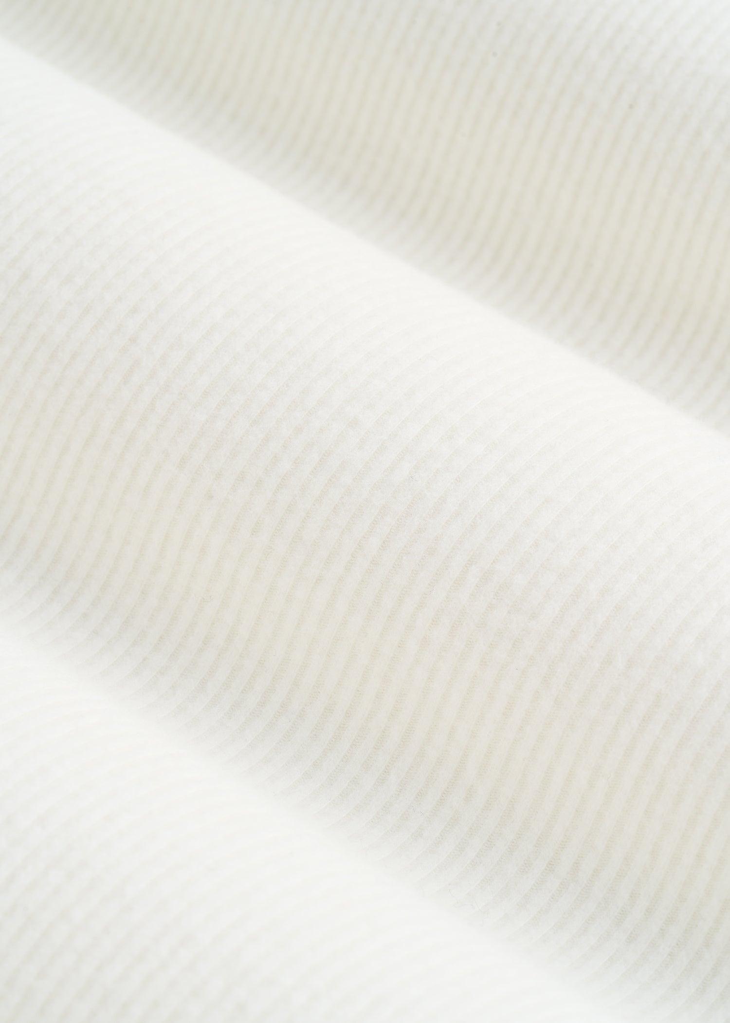 Long Sleeve Ribbed Crewneck Henley Shirt for Tall Women in Cream Female Product Image