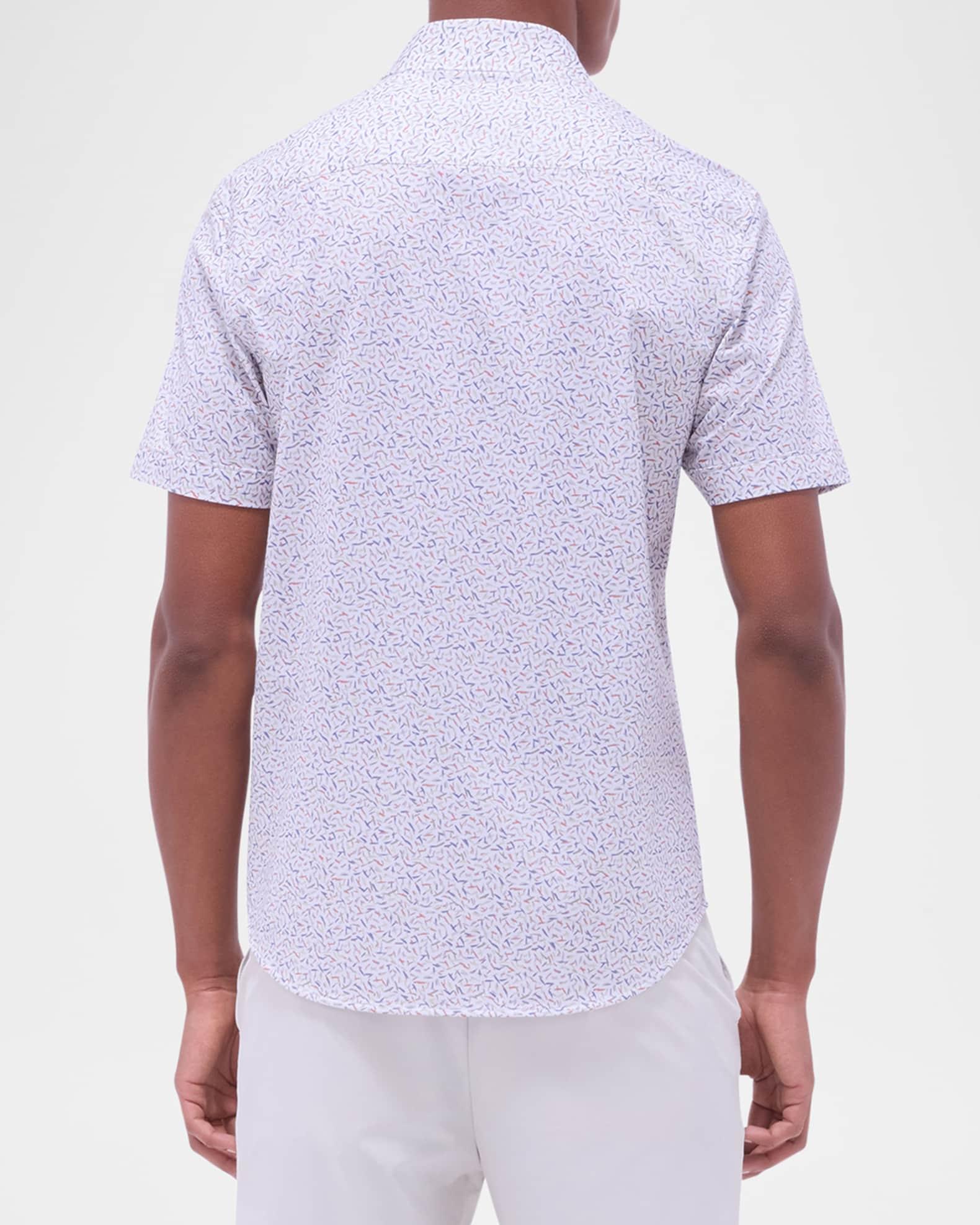 Men's Miles OoohCotton Micro-Geometric Short-Sleeve Shirt Product Image