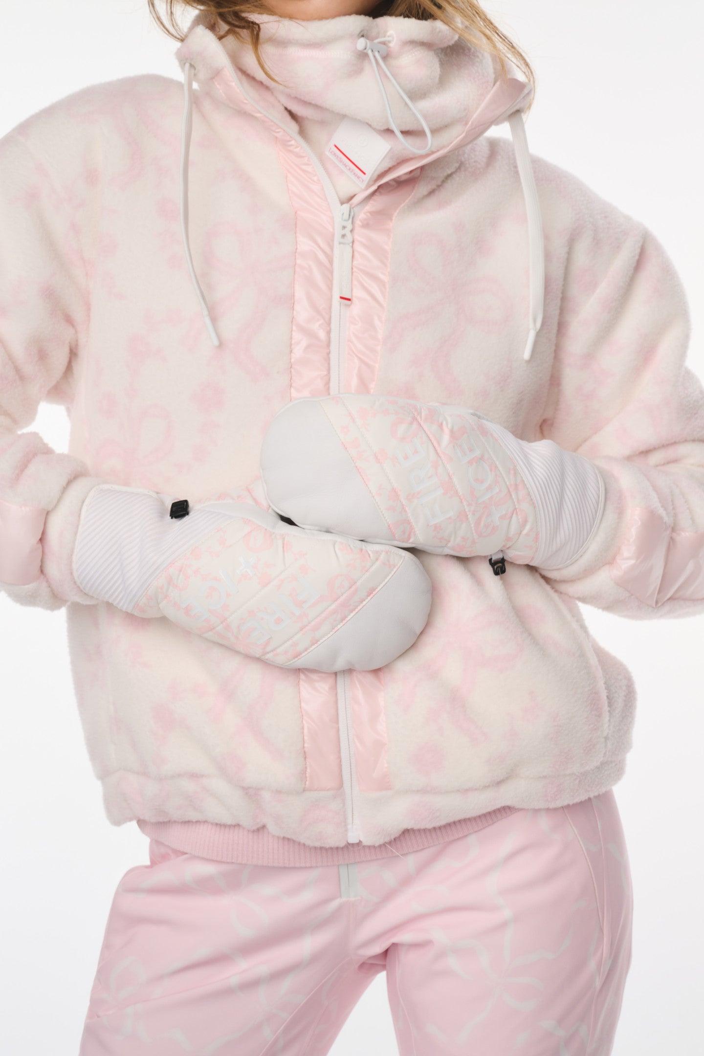 BOGNER FIRE+ICE x LoveShackFancy Arian Neck Gaiter - HOT PINK BABY / O/S Product Image