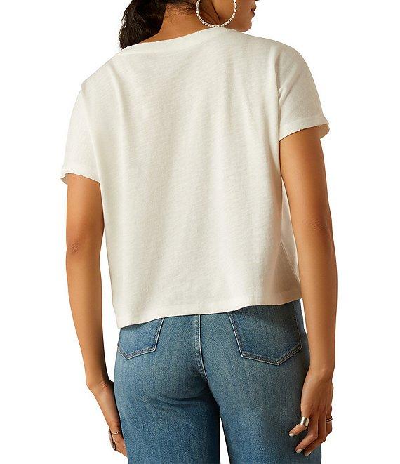 Ariat Cowboy Rope Embroidered Boxy T-Shirt Product Image