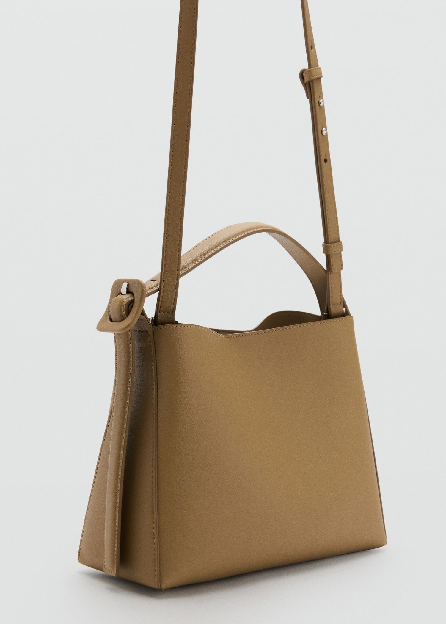 Mini shopper bag with buckle - Women | MANGO USA Product Image