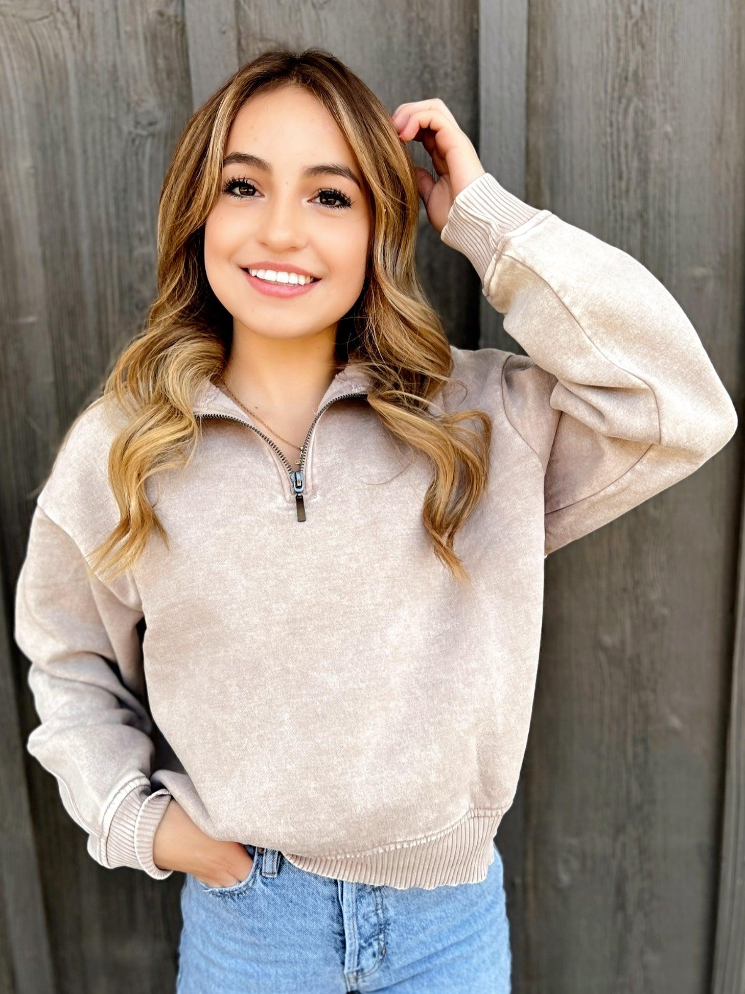 Find Out Half Zip Pullover - 4 colors Product Image