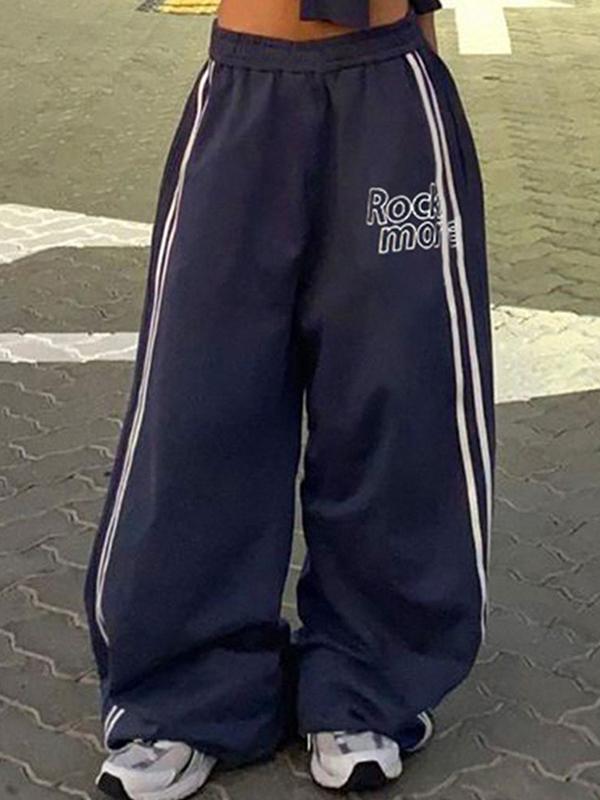 Street Stripe Wide Leg Pants Product Image