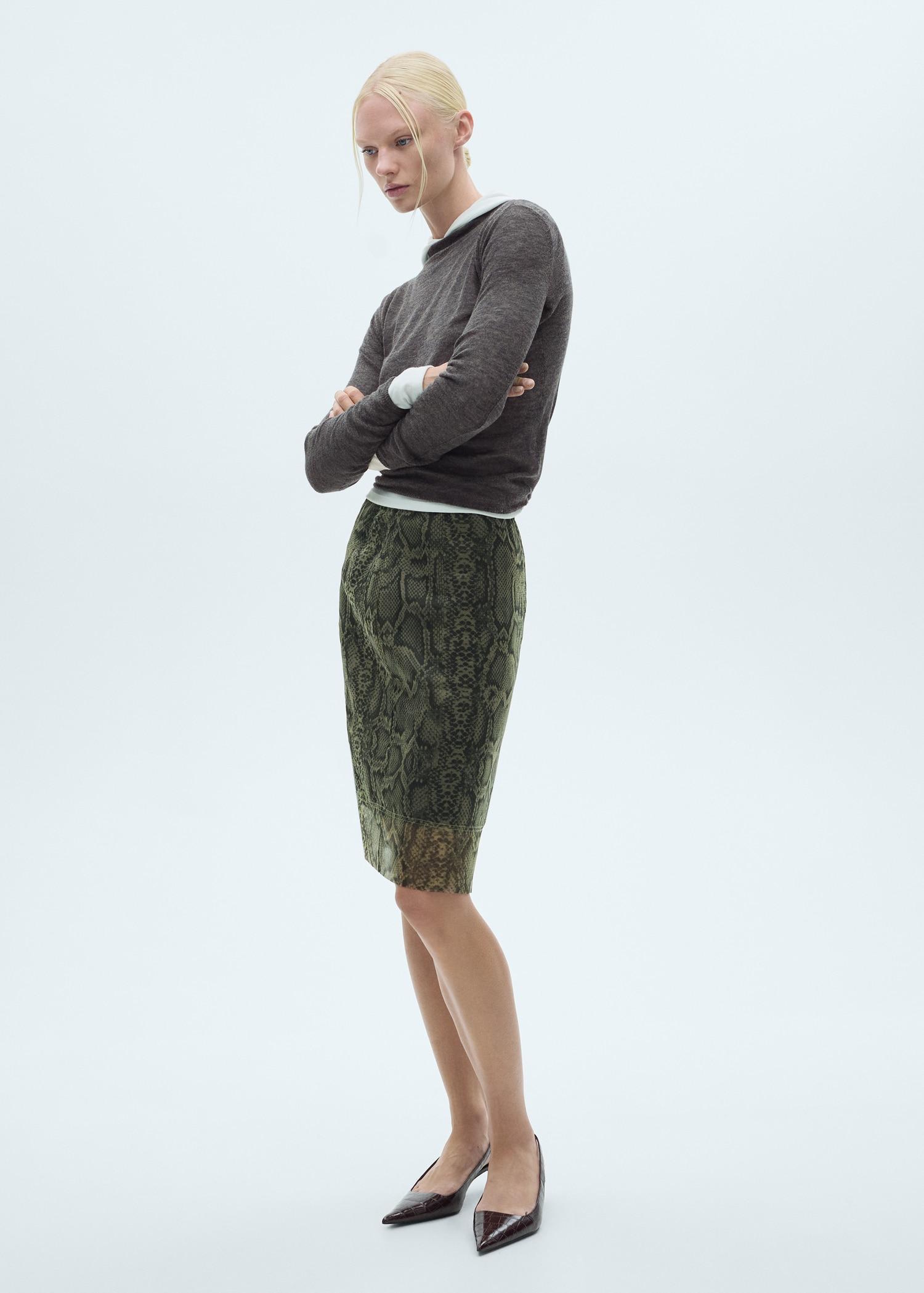 Fine-knit sweater with perkins neck - Women | MANGO USA Product Image