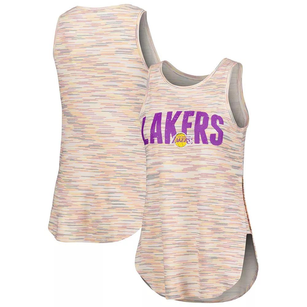Women's Concepts Sport White Los Angeles Lakers Sunray Tank Top,  Product Image