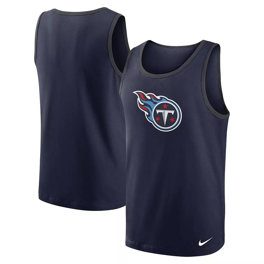 Men's Nike Navy Tennessee Titans Tri-Blend Tank Top,  Product Image