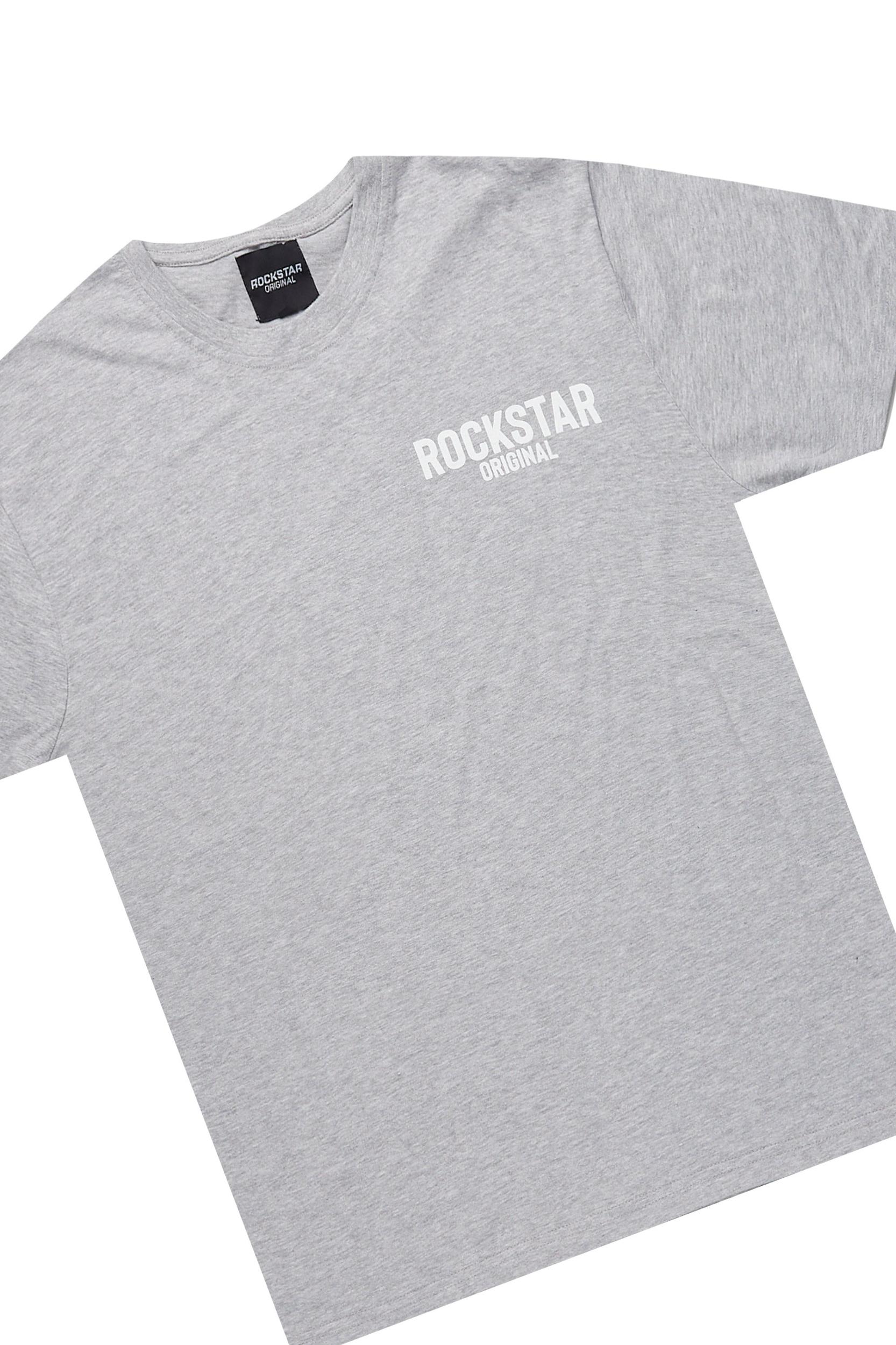 Sana Heather Grey Relaxed T-Shirt/Short Set Male Product Image