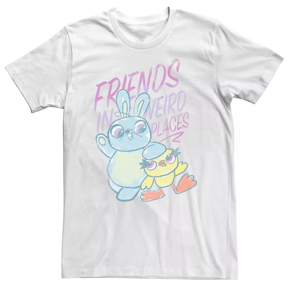 Big & Tall Disney / Pixar Toy Story 4 Ducky & Bunny Friends Sketch Tee, Men's,  Product Image