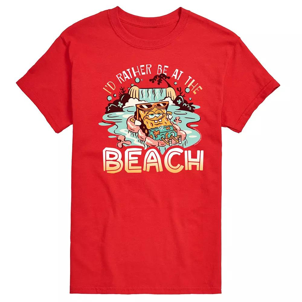Men's SpongeBob SquarePants Beach Graphic Tee,  Product Image