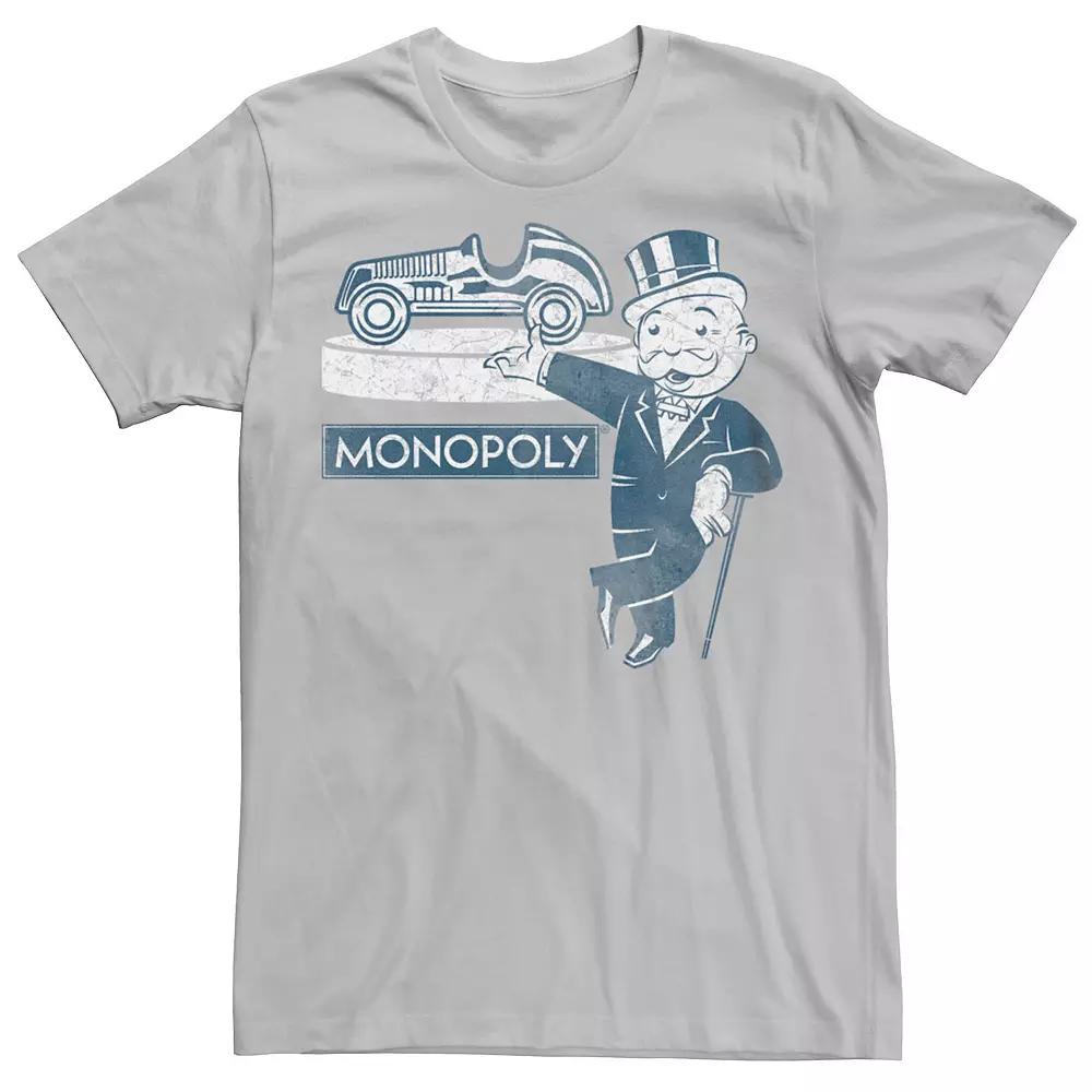 Men's Monopoly Man Luxurious Car Piece Graphic Tee,  Product Image