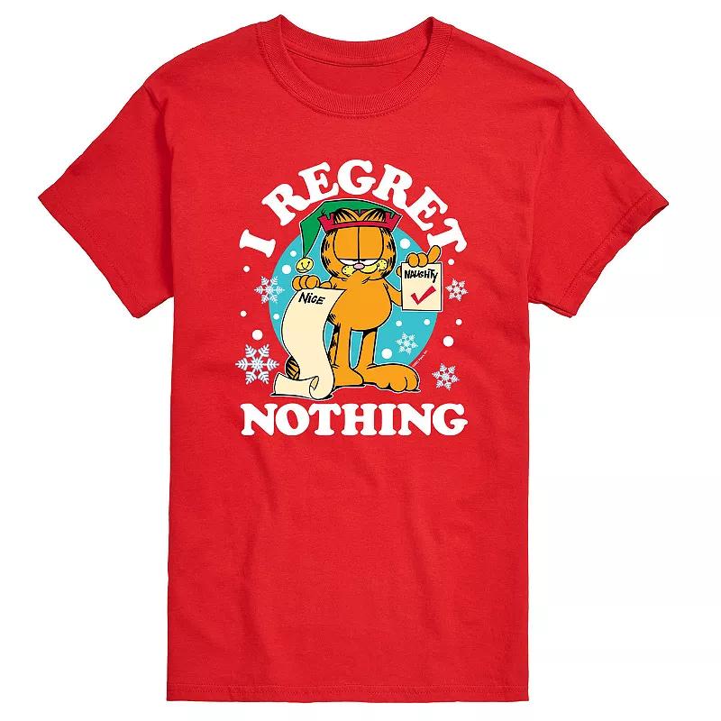 Men's Garfield Naughty List I Regret Nothing Graphic Tee,  Product Image