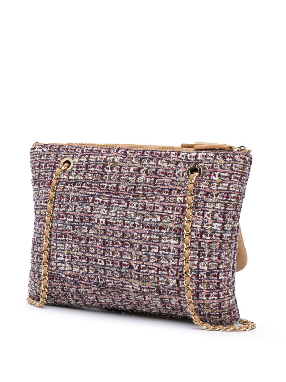 2019 Quilted Lambskin and Tweed Double Case with Chain crossbody bag Product Image