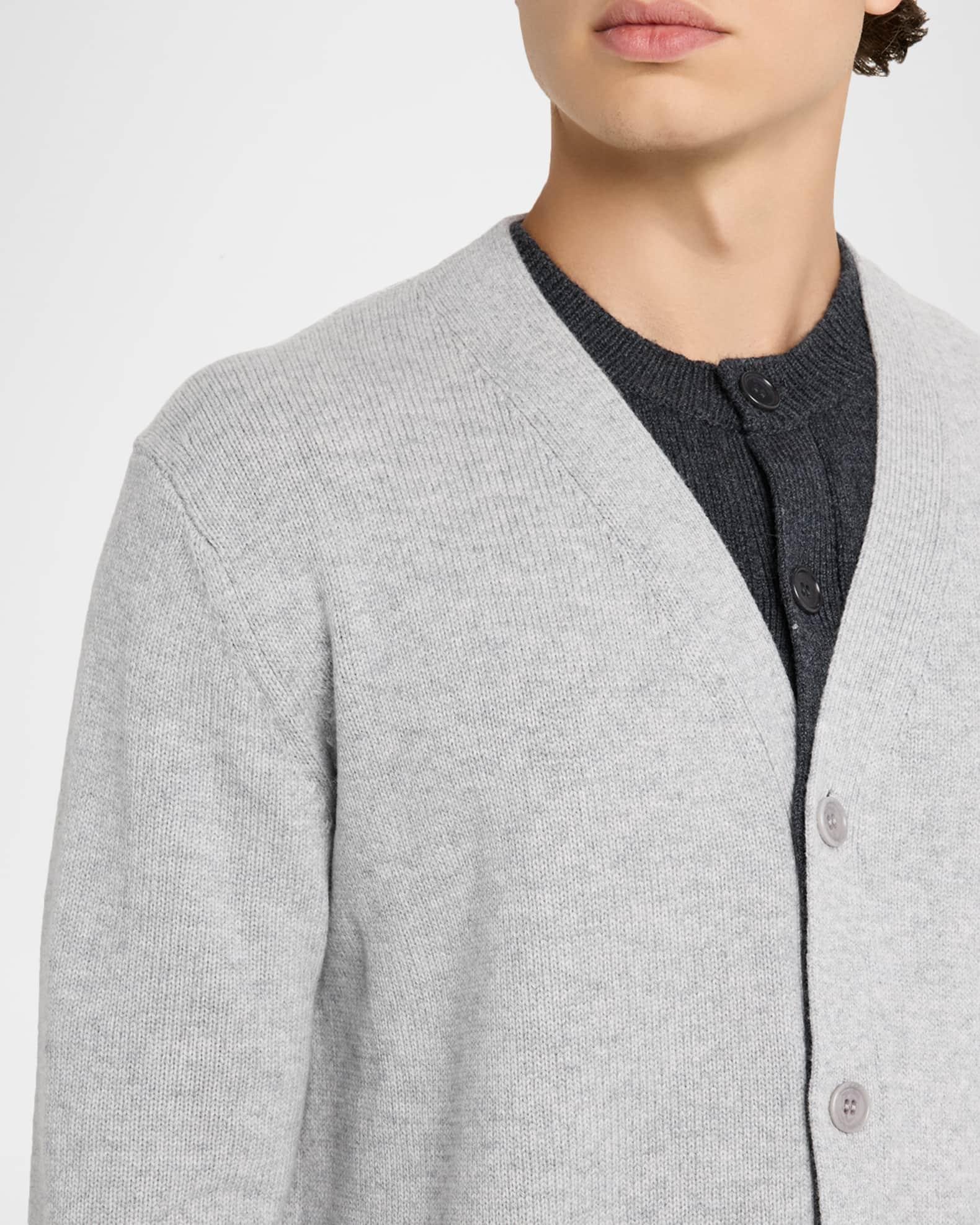 Men's Contrast Layered Cardigan Product Image