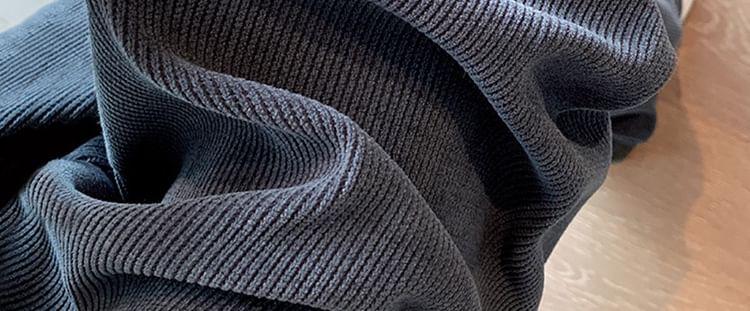 Maternity High Rise Plain Fleece-Lined Loose Fit Pants Product Image