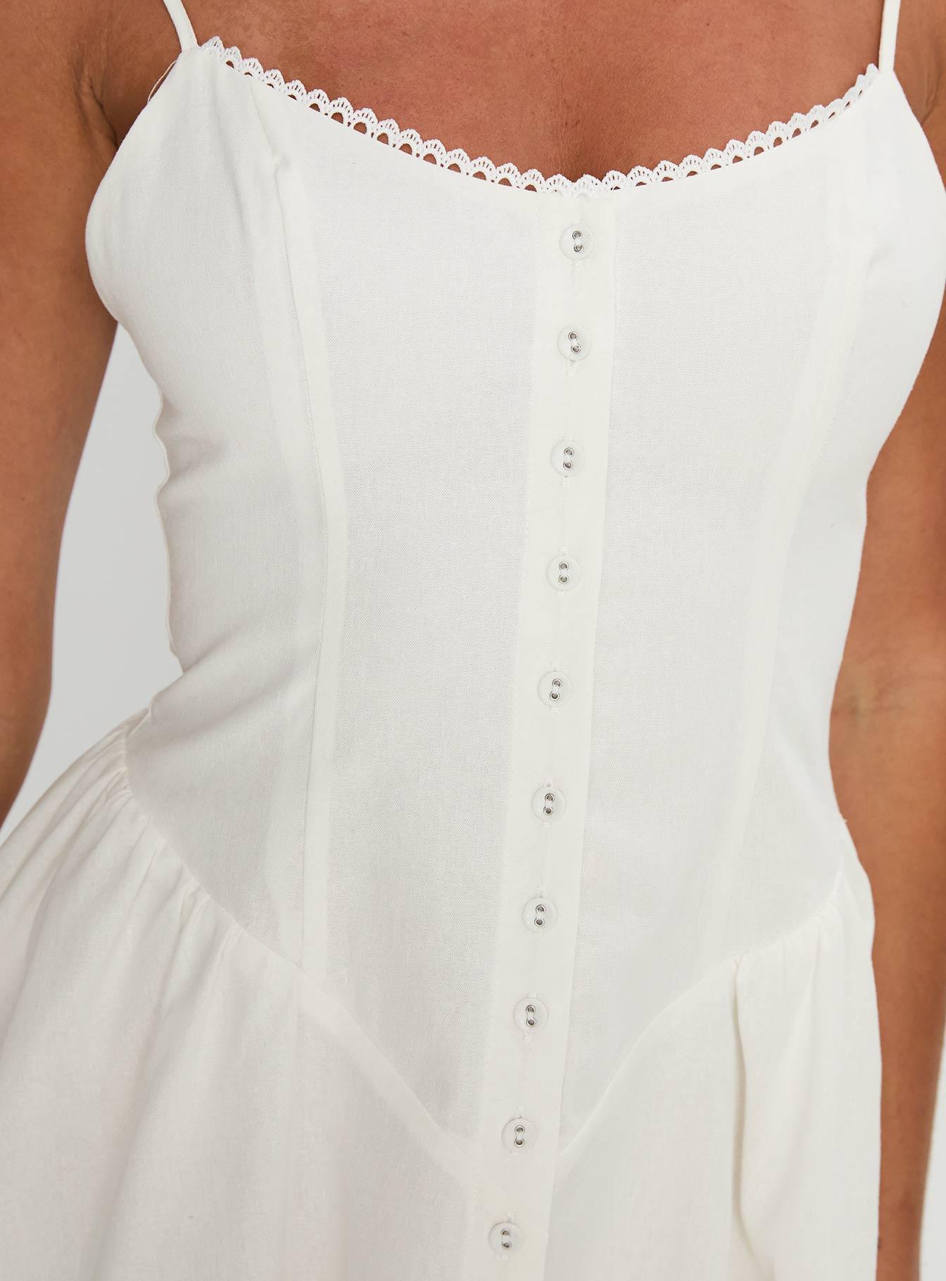 Toulouse Mini Dress White Product Image