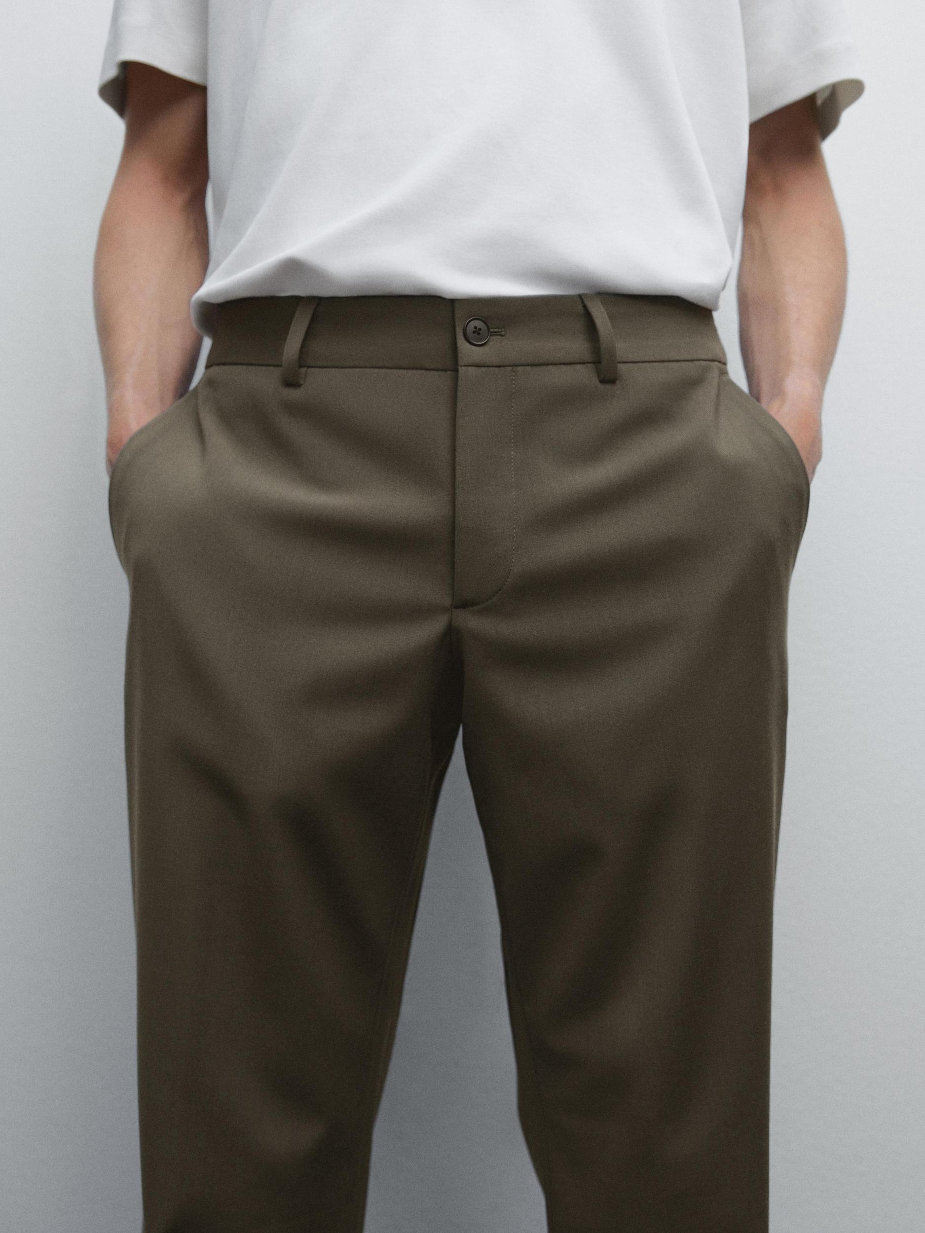 Total look wool blend trousers Product Image