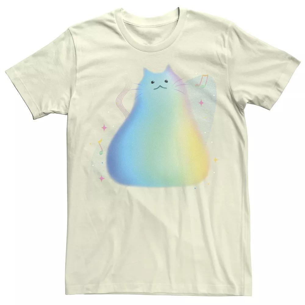 Disney / Pixar's Soul Men's Cat Portrait Music Notes Tee, Size: Medium, Natural Product Image