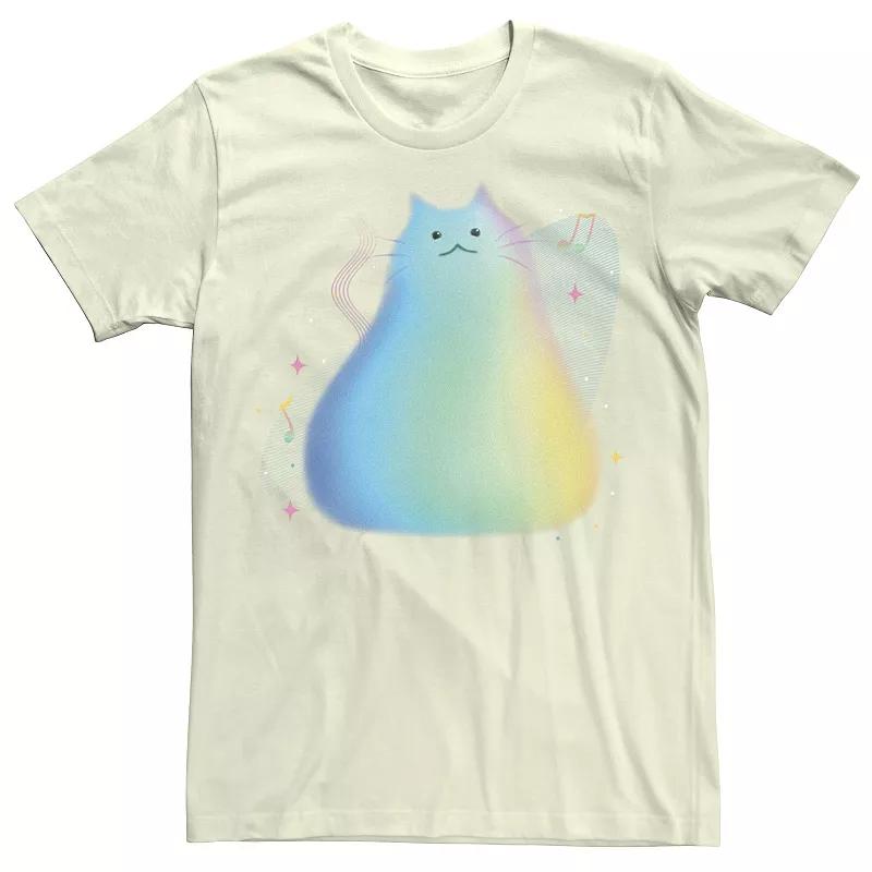 Disney / Pixar's Soul Men's Cat Portrait Music Notes Tee, Size: Medium, Natural Product Image